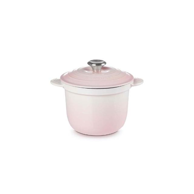 【Le Creuset】萬用窈窕琺瑯鑄鐵鍋 18(肉豆蔻/貝殼粉/櫻桃紅)
