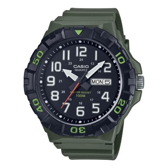 【CASIO 卡西歐】大錶面指針錶(MRW-210H)