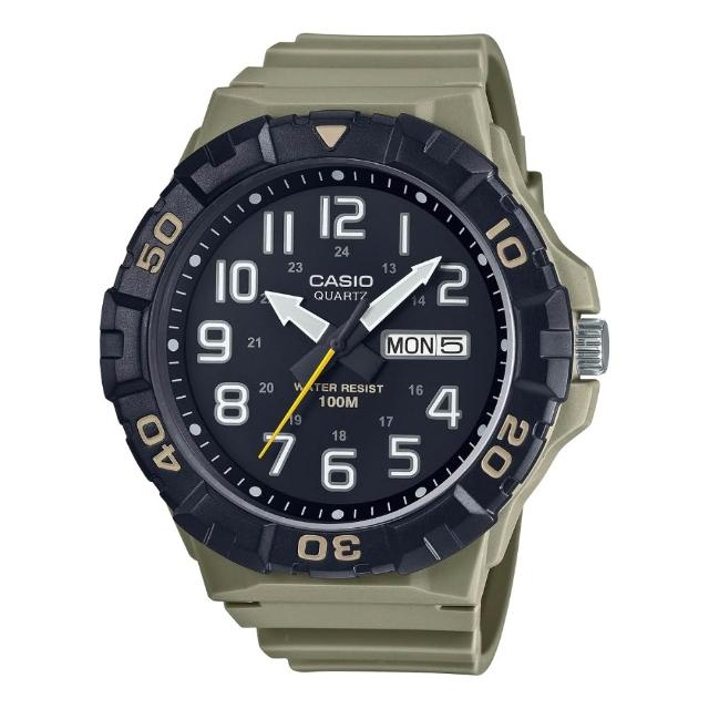 【CASIO 卡西歐】大錶面指針錶(MRW-210H)