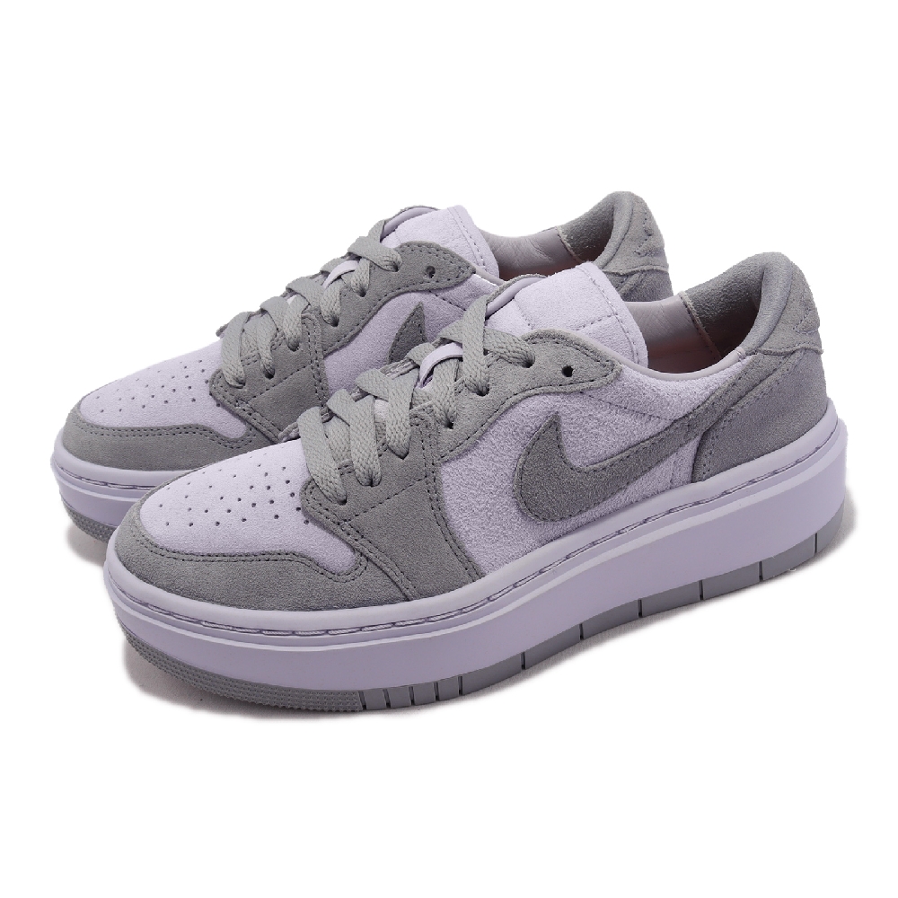 【NIKE 耐吉】Wmns Air Jordan 1 Elevate Low 女鞋灰厚底AJ1