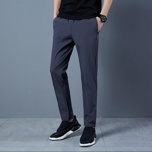 【JP服飾】M-5XL男生長褲 薄款休閒褲 速乾褲 素面長褲(男薄款長褲 素色長褲 8021)