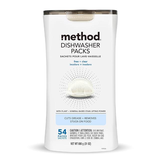 【method 美則】潔淨三效聰明洗碗球54顆(洗碗機專用 洗滌球 洗碗錠洗碗粉)
