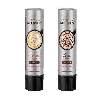 【MONIN】藝術家淋醬筆任選2入組 150ml/每瓶(咖啡拉花 烘焙DIY 情人節傳情 首選夥伴)
