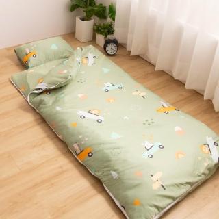 【R.Q.POLO】天絲兒童鋪棉書包睡袋-含被胎-多款任選(露營睡袋 幼兒園睡袋 幼稚園睡袋)