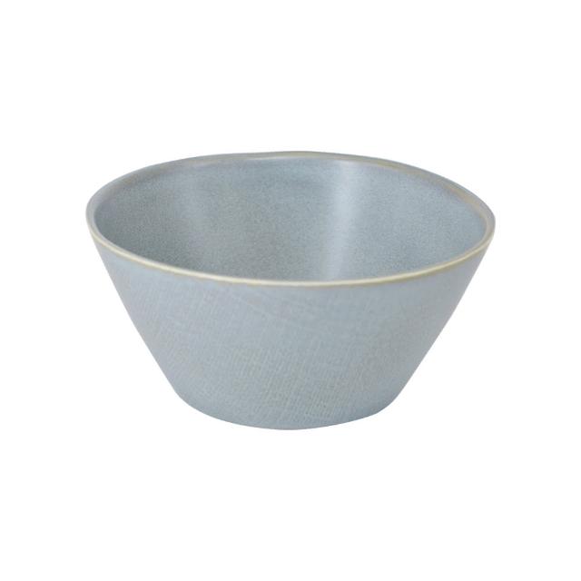 【YU Living 信歐傢居】歐式陶瓷手作壓紋窯變釉沙拉碗 餐碗 碗盤器皿(2色/亞光灰色.卡其色)