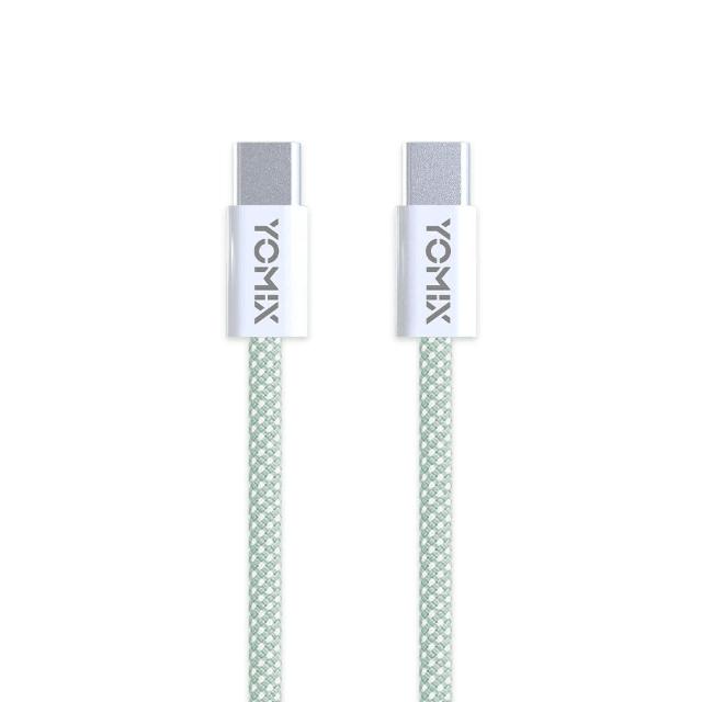 【YOMIX 優迷】2入組★1.5M USB-C to USB-C 60W編織快充充電傳輸線(筆電/Android/Switch/支援iphone17快充)
