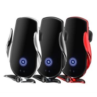 【YORI優里】車用無線充電支架(汽車手機支架 15W快充 鋼化玻璃 出風口支架 導航支架)