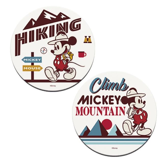 【收納王妃】Disney 迪士尼 米奇米妮登山系列 軟式珪藻土 杯墊 防潮 吸水(10x10x0.5 SGS檢驗不含石綿)