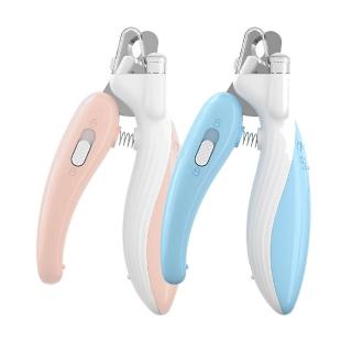 【OMG】鯨魚LED燈血線照明 寵物指甲剪 貓狗通用指甲鉗 貓咪修甲器(白燈款/防飛濺甲槽)