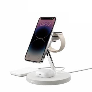 【SwitchEasy 魚骨牌】MagSafe MagPower 四合一磁吸無線充電支架 充電座(Apple Watch iPhone AirPods)