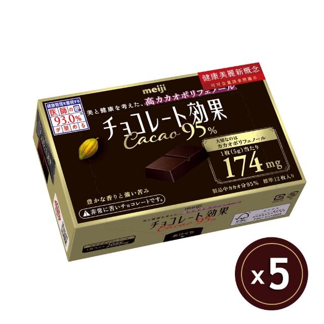 【Meiji 明治】巧克力效果CACAO黑巧克力 72%/86%/95%(盒裝*10盒)