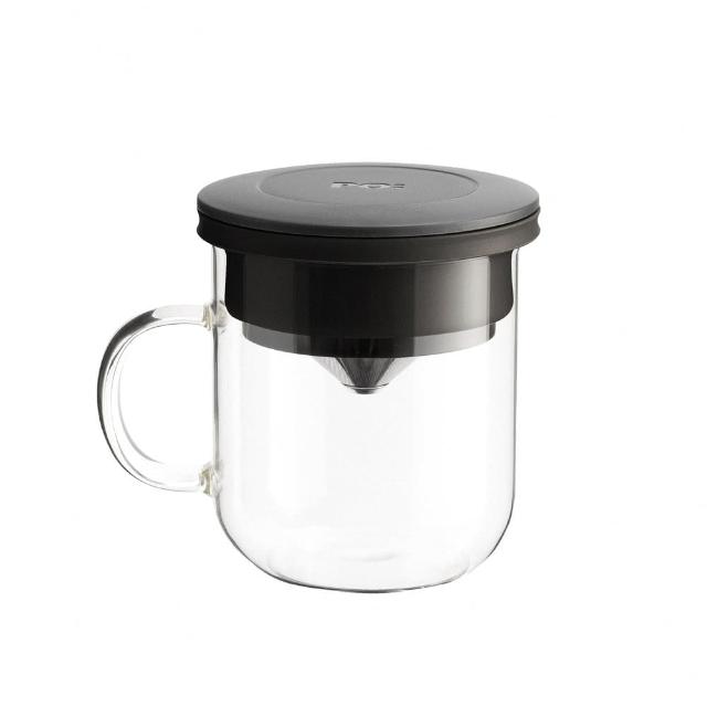 【PO:】研磨過濾咖啡玻璃杯350ml 3.0(多色可選)