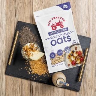 【Red Tractor】奇亞籽&亞麻籽Omega3燕麥片(無小麥-500g/包)