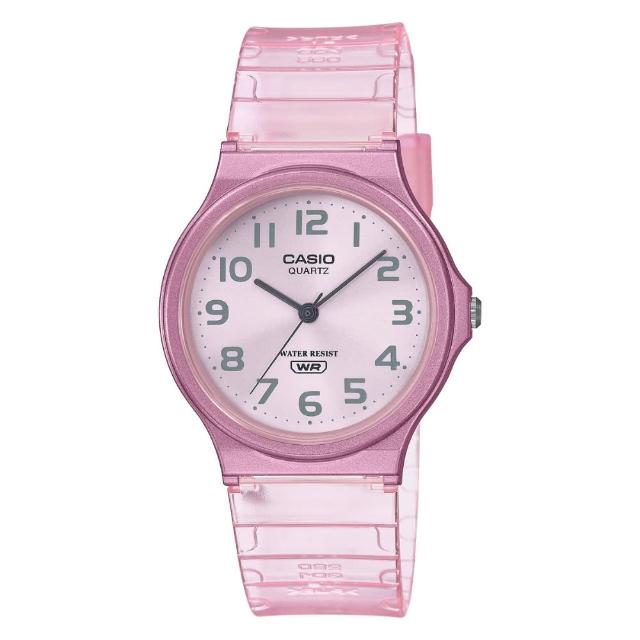 【CASIO 卡西歐】閃耀透明指針錶(MQ-24S)