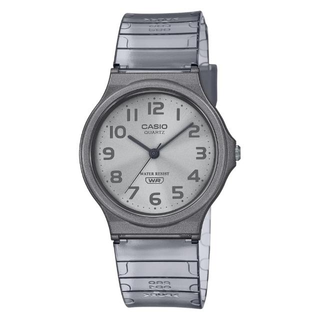 【CASIO 卡西歐】閃耀透明指針錶(MQ-24S)
