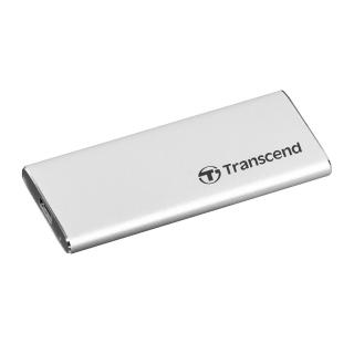 【Transcend 創見】ESD260C 250GB USB3.1/Type C 美型雙介面外接SSD行動固態硬碟-晶燦銀(TS250GESD260C)