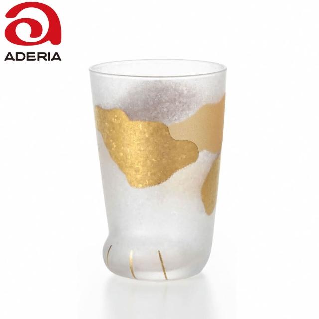 【ADERIA】日本製金箔貓腳杯 3款任選 300ml(貓腳杯 三花貓 橘貓 虎斑貓)