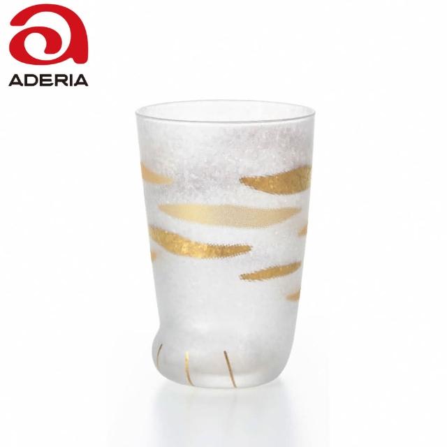 【ADERIA】日本製金箔貓腳杯 3款任選 300ml(貓腳杯 三花貓 橘貓 虎斑貓)