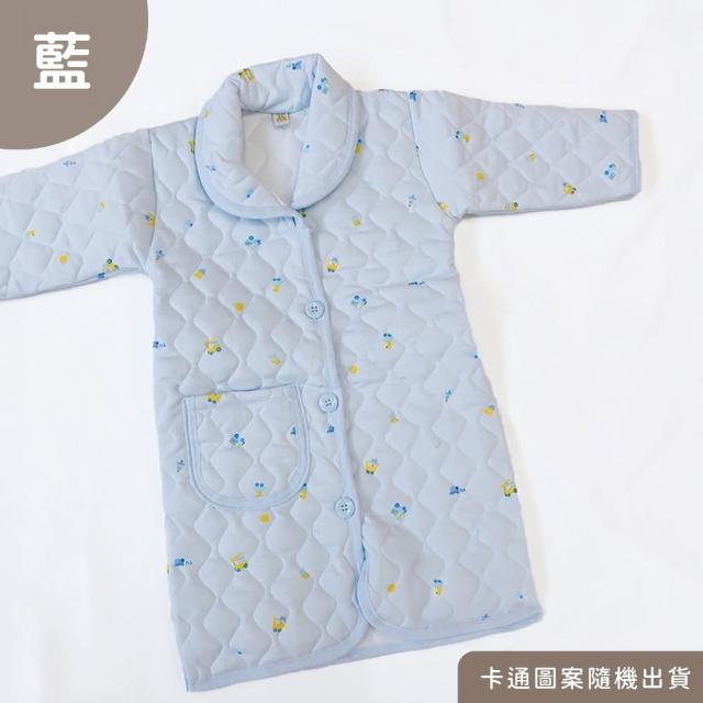 【Oluna 歐露娜】雙園小童暖長袖睡袍 20號 寶寶睡袍 寶寶和服 寶寶防踢被 幼童睡袍 兒童睡袍