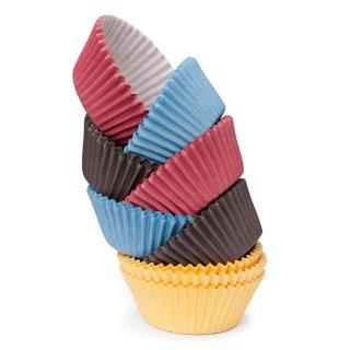 【TESCOMA】四色蛋糕紙模200入 4cm  / 點心烤模