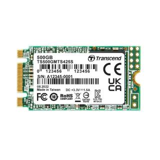 【Transcend 創見】MTS425S 500G M.2 2242 SATA III SSD固態硬碟(TS500GMTS425S 新舊包裝隨機出貨)