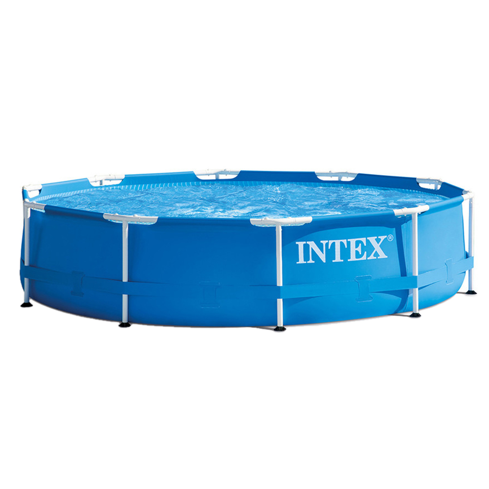 【INTEX】簡易裝圓形框架游泳池305x76cm 4485L 適用6歲+(28200NP)
