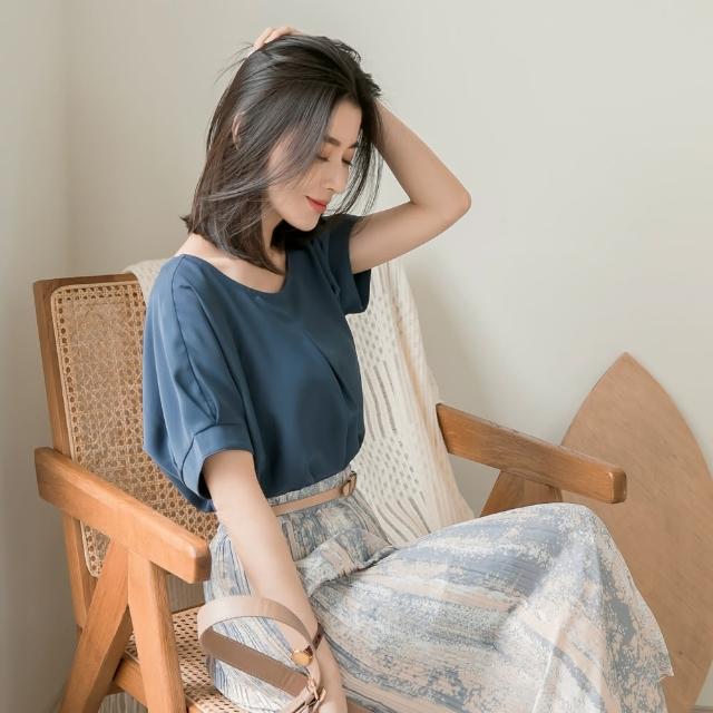 【OB 嚴選】清涼關係學涼感不易皺連肩袖上衣 《AB16968》