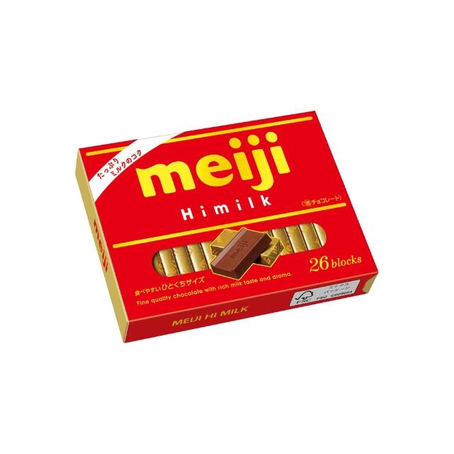 【Meiji 明治】牛奶巧克力/黑可可製品/草莓夾餡可可製品/Himilk牛奶可可/抹茶可可(26枚盒裝)