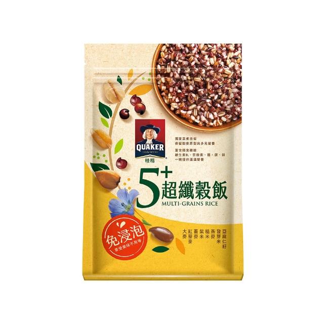 【QUAKER 桂格】免浸泡系列任選4入(7+纖蔬花米穀飯/5+超纖穀飯/10超纖穀豆飯) 中元普渡