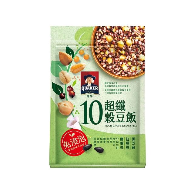 【QUAKER 桂格】免浸泡系列任選4入(7+纖蔬花米穀飯/5+超纖穀飯/10超纖穀豆飯) 中元普渡