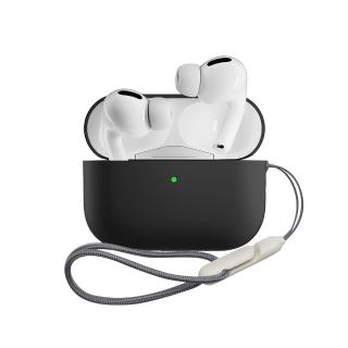 【YOMIX 優迷】AirPods Pro 2/Pro藍牙耳機液態矽膠抗汙防撞保護套(防丟繩)