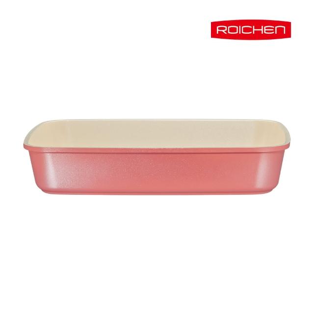 【Roichen】韓國製 29cm方型煎烤鍋 不含把手 IH爐全火源適用 露營 輕量鍋陶瓷塗層不沾鍋