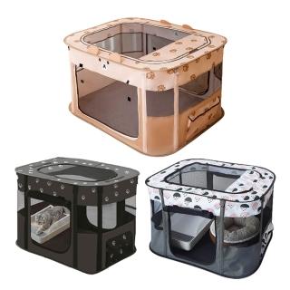 【萌貝貝】超大小熊造型寵物遊戲帳篷  可折疊遊戲屋(產房 貓狗通用 寵物圍欄)