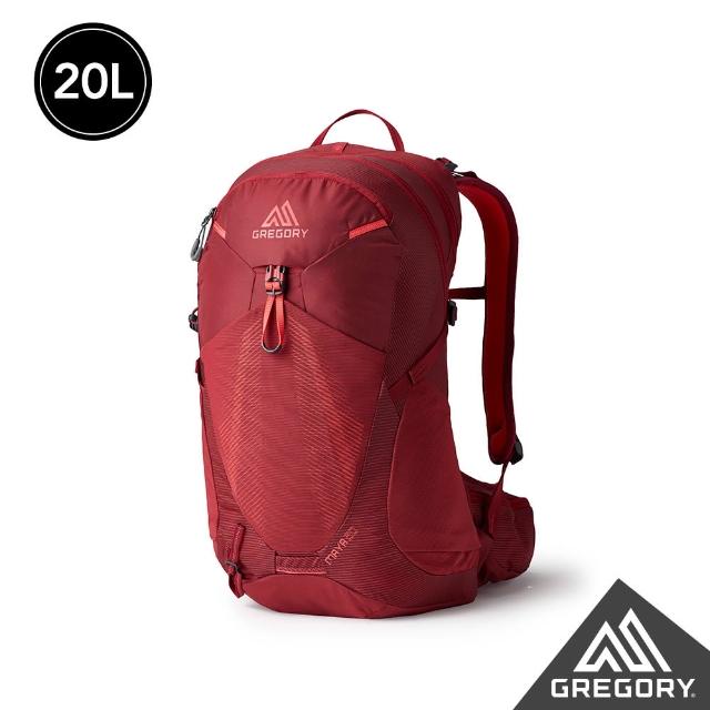 【Gregory官方直營】女 20L MAYA 多功能 登山背包 夕陽灰 鳶尾紅 風暴藍(抗撕裂 耐用 登山包 單日登山)