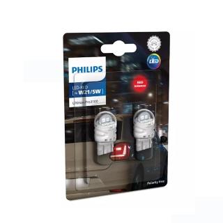 【Philips 飛利浦】Ultinon Pro3100  W21/5W T20雙芯大炸彈白光LED煞車小燈(T20雙芯大炸彈白光)