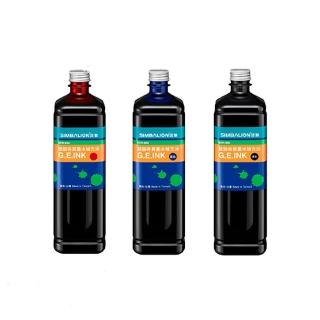【SIMBALION 雄獅文具】奇異墨水補充油 900cc 6瓶入/組 GER-900(黑/紅/藍)