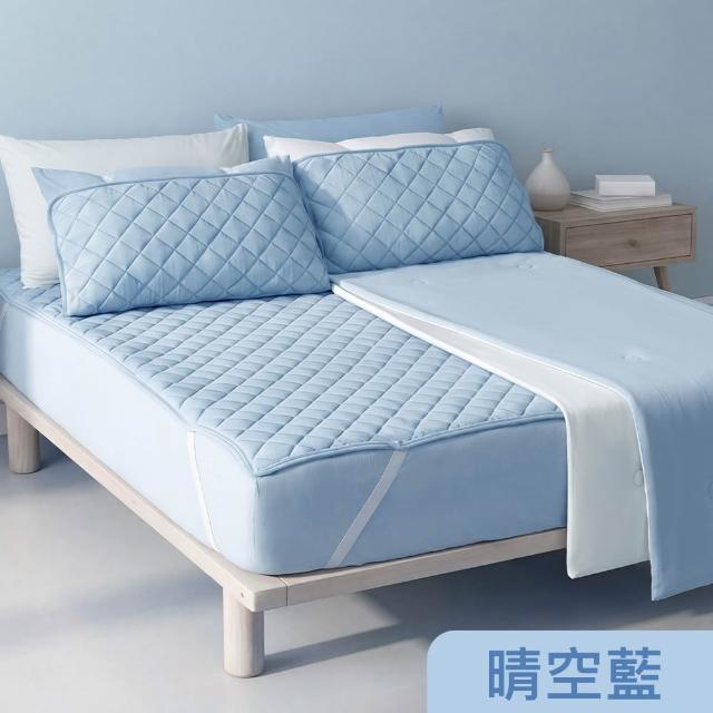 【Tonia Nicole 東妮寢飾】TopCool冰凍銀抗菌涼感系列(涼感墊/床包枕套組/涼被-任選均一價  涼感保潔墊)