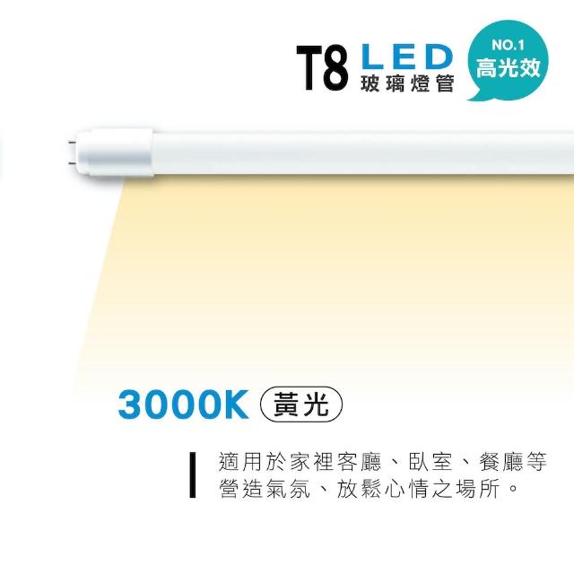【旭光】20入組 LED T8燈管 T8 1呎 5W 全電壓 日光燈管 省電燈管(無藍光危害)