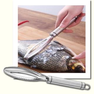 【殺魚神器】304不鏽鋼加厚刮魚鱗器(魚鱗刨刀 刷魚鱗 去魚鱗器 去鱗刀 魚鱗刨刀 刮鱗 除鱗 廚房料理工具)