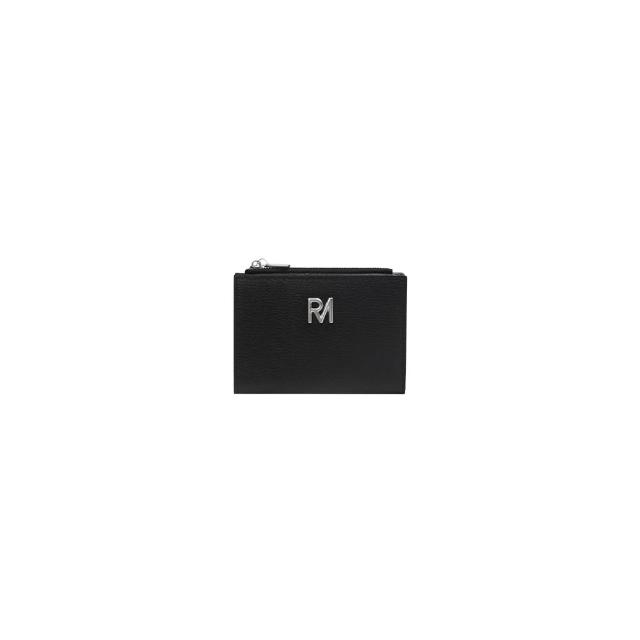 【ROBINMAY】洛絲真皮薄中夾 頭層皮(拉鍊+壓扣封口/多色任選/女夾)