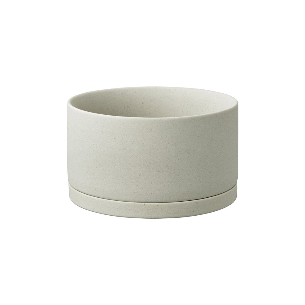 【Kinto】PLANT POT 191 陶瓷花盆17cm-大地灰