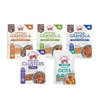 【Red Tractor】低糖烘烤堅果穀物/植物蛋白燕麥片(口味任選x1 燕麥片、麥片、植物蛋白)