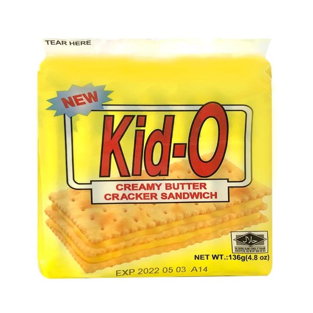 【Kid-o】三明治餅乾136g-任選3入組(奶油/檸檬/巧克力)
