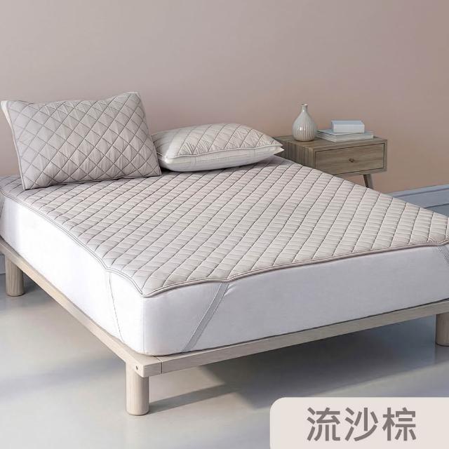 【Tonia Nicole 東妮寢飾】TopCool冰凍銀抗菌涼感墊/涼感保潔墊+枕頭保潔墊2入-八色任選(雙人)