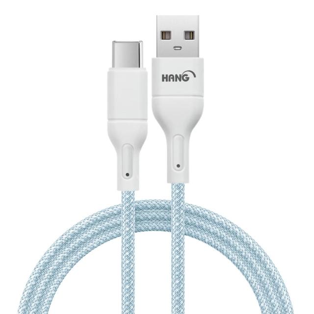【3入 HANG】R18 高密編織 Type-C USB 3.4A快充充電線100cm