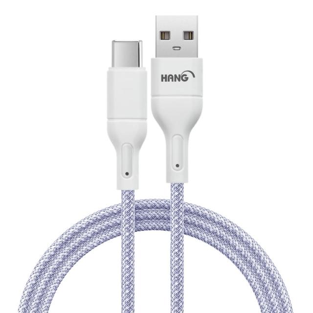 【3入 HANG】R18 高密編織 Type-C USB 3.4A快充充電線100cm