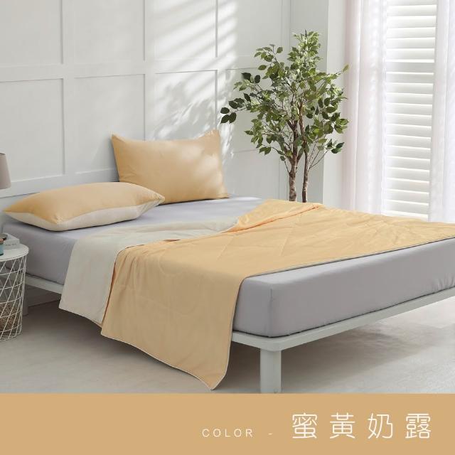 【ISHUR 伊舒爾】玩色雙面冰凍被+同款冰凍枕套 三件組(涼被/枕頭套/夏被/多款任選)