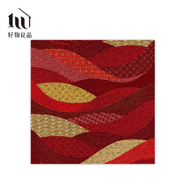 【好物良品】120x120cm_快樂祈福系列可剪裁玄關絲圈刮泥地墊(防滑刮泥墊 腳踏墊 除塵墊 玄關地墊 絲圈地墊)