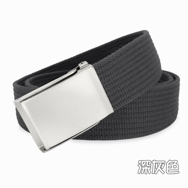 【CH-BELT 銓丞皮帶】多色織帶 百搭方頭造型 男女休閒腰帶(多色)