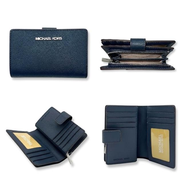 【Michael Kors】MK女生中夾 皮夾 防刮皮革 素面 多功能 女款 短夾(MK中夾)